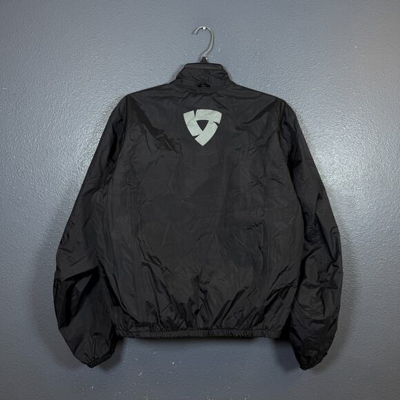 REV’IT 48 men’s black windbreaker «TORNADO» jacket Motorcycle full zip - Picture 5 of 10